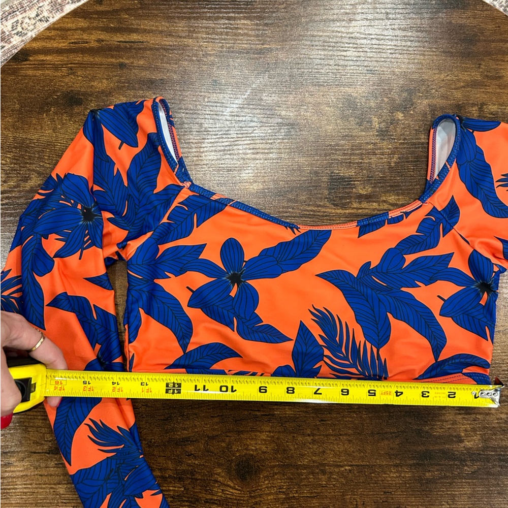 Long Sleeve Bathing Suit Bikini Top